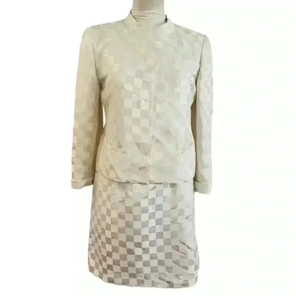 Vtg 1970s Strapless Dress & Jacket RARE NOS satin sz 8 NWT $1200 bride formal - Picture 15 of 16